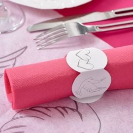 Rond de serviette en carton Colombe