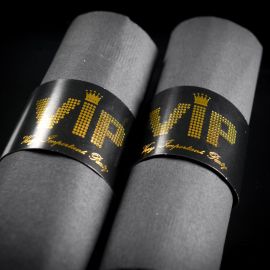 Rond de serviette en carton originale VIP 