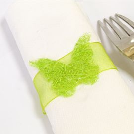 40 Ronds De Serviette Papillon Brillant - Déco Table Fête, Mariage, Anniversaire