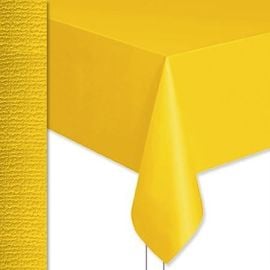 Rouleau de nappe en papier gaufré Jaune 20 mètres