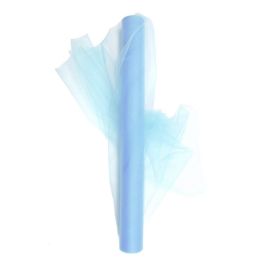 Rouleau de tulle Bleu ciel 9 mètres x 50 cm