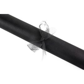 Rouleau de tulle mariage Noir 25m x 70cm