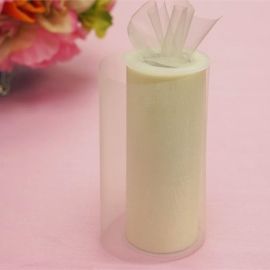 Rouleau de tulle souple 15cm Ivoire