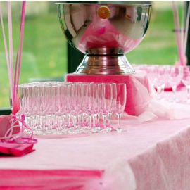 Rouleau de nappe en voie seche Rose claire