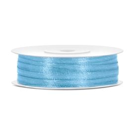 Ruban 3mm pas cher en satin Bleu ciel