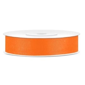 Ruban en bobine gros grain Orange 15 mm