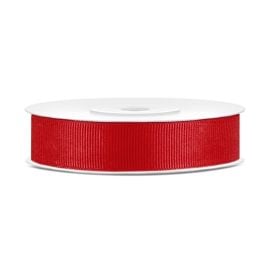 Ruban en bobine gros grain Rouge 15 mm