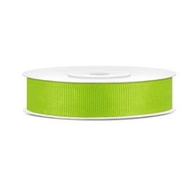 Ruban en bobine gros grain Vert anis 15 mm