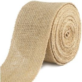 Ruban jute naturel 8cm