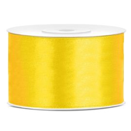 Ruban mariage satin Jaune 38mm