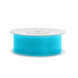 Ruban Organdi 25 mm Turquoise 