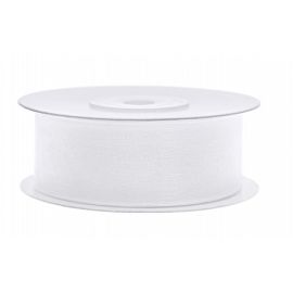 Ruban Organza 25 mm Blanc