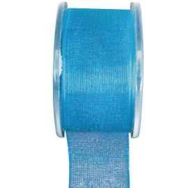 Ruban Organza 40mm Turquoise