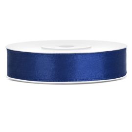 Ruban satin 12mm Bleu marine