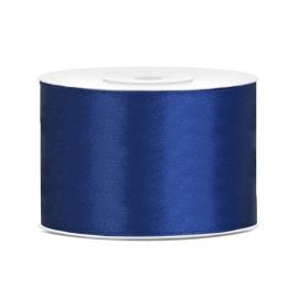 Ruban satin 50mm Bleu Marine