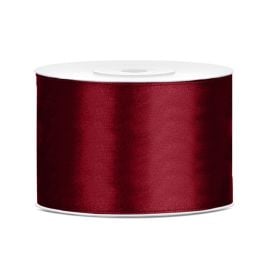 Ruban satin 50mm Bordeaux