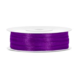 Ruban satin fin 3mm Violet 