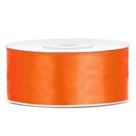 Ruban satin Orange 25mm