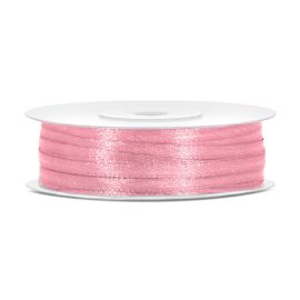 Ruban satin pas cher 3mm Rose