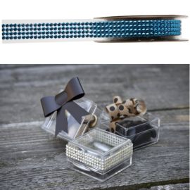 Ruban strass autocollant Turquoise