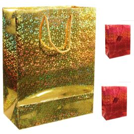 Sac cadeau holographique de Noel 