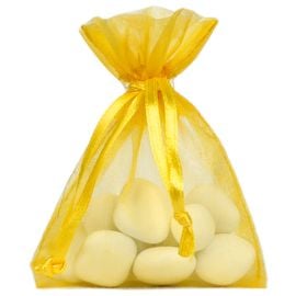 Sac à dragées en Organza Jaune