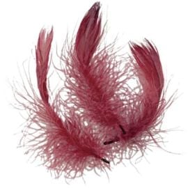 Sachet de plumettes Bordeaux colorées
