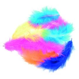 Sachet de plumes multicolores