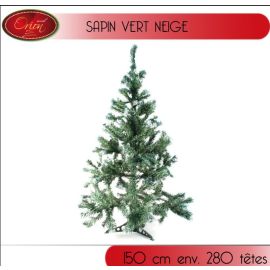 Sapin Artificiel Vert Neige 150 cm