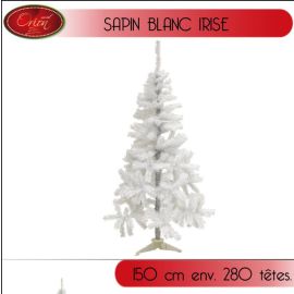 Sapin de Noel artificiel Blanc irisé 150cm