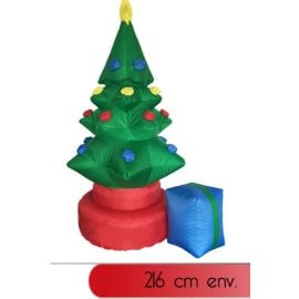Sapin de noel gonflable avec cadeau 216cm