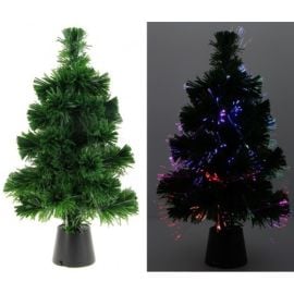 Sapin fibre optique 11 LEDS Multicolores