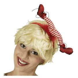 serre-tête - chaussures de clown - rouge et blanc