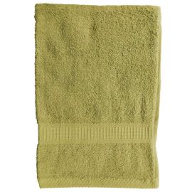 Serviette de toilette Vert anis 50x90 cm 100 % coton 