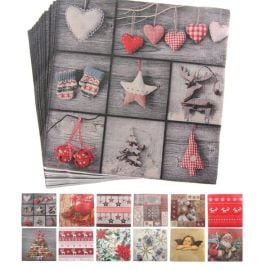 Serviette en papier de Noel 33x33 Assortis