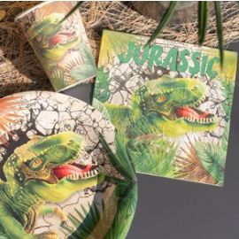 Serviette en papier theme Dinosaure