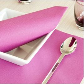 Serviette en papier voie seche fuchsia