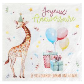 Serviette en papier Zoo PARTY