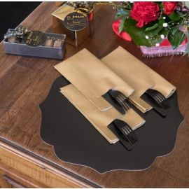 Set de table brillant Noir