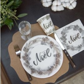 Set de table brillant Taupe