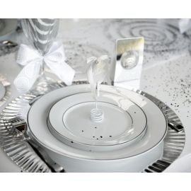 Set de table métallisé Argent