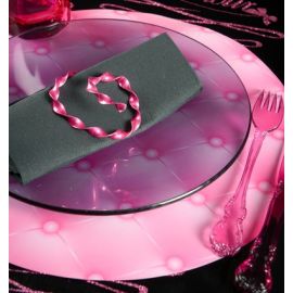 Set de table mariage glamour Fuchsia