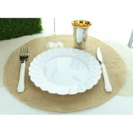 Set de table rond en jute naturel