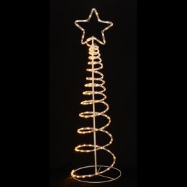 Silhouette de noel lumineuse du sapin de noel en spirale