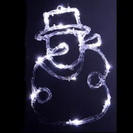 Silhouette Bonhomme de neige lumineux acrylique