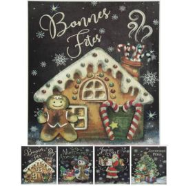 Sticker Vitro statique Motifs Noel page Pleine