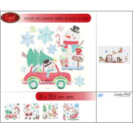 Stickers De noel multicolore avec relief 