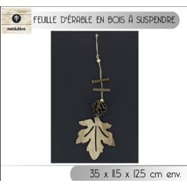 Suspension de noel feuille d'érable