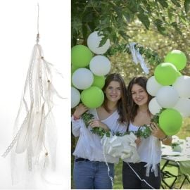 Suspension mariage plume Blanche