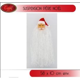 Suspension Pere noel avec sa barbe